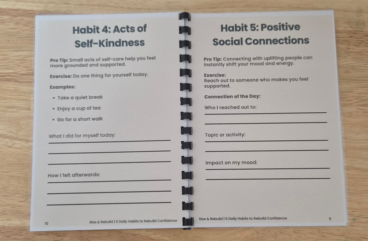 5 Daily Habits to Rebuild Confidence | Rise & Rebuild Guide